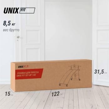 Скамья для пресса UNIX Fit для подъема корпуса / Sit-up 140