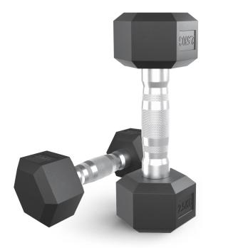 Гантель гексагональная UNIX Fit обрезиненная 2,5 кг / шт.
