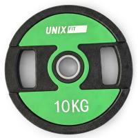 Диск обрезиненный c хватом UNIX Fit PRO 10 кг, 51 мм