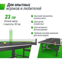 Всепогодный теннисный стол UNIX Line для улицы Extra Outdoor 6 мм ACP, черный