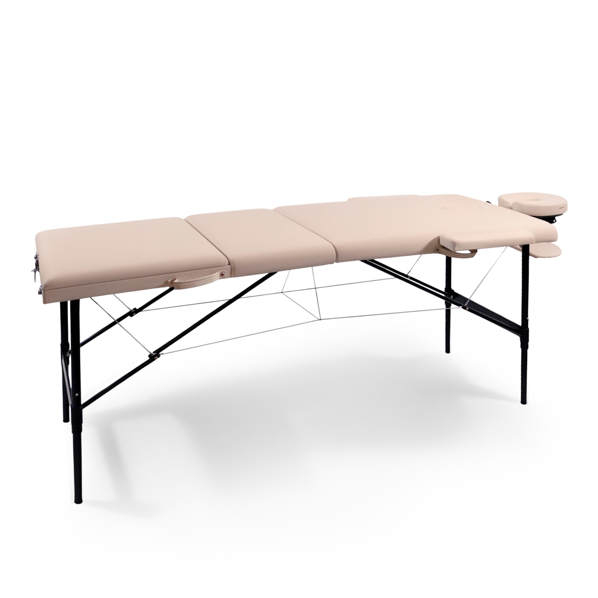 Массажный стол UNIX Превосходный / Superior 3 секции кремовый