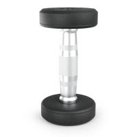 Гантель UNIX Fit PRO круглая обрезиненная 2,5 кг, 2 шт.