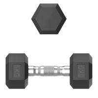 Гантель гексагональная UNIX Fit обрезиненная 5 кг, 2 шт.