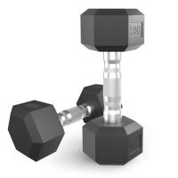 Гантель гексагональная UNIX Fit обрезиненная 5 кг, 2 шт.