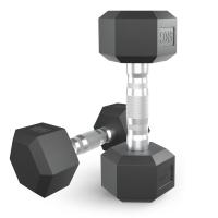 Гантель гексагональная UNIX Fit обрезиненная 5 кг, 2 шт.