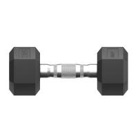 Гантель гексагональная UNIX Fit обрезиненная 5 кг, 2 шт.