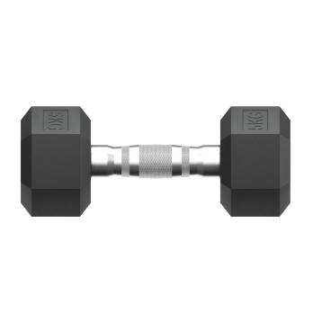 Гантель гексагональная UNIX Fit обрезиненная 5 кг, 2 шт.
