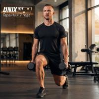 Гантель гексагональная UNIX Fit обрезиненная 2,5 кг, 2 шт.