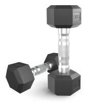 Гантель гексагональная UNIX Fit обрезиненная 2,5 кг, 2 шт.