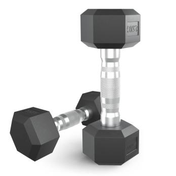Гантель гексагональная UNIX Fit обрезиненная 2,5 кг, 2 шт.