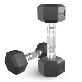 Гантель гексагональная UNIX Fit обрезиненная 2,5 кг, 2 шт.