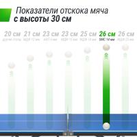 Антивандальный теннисный стол UNIX Line 14 mm SMC синий, серый