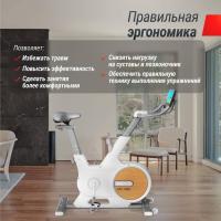 Велотренажер UNIX Fit MV-500T (15,6 TFT') деревянный / Wood