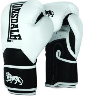 Перчатки тренировочные Lonsdale Leathbridge 16oz бел.