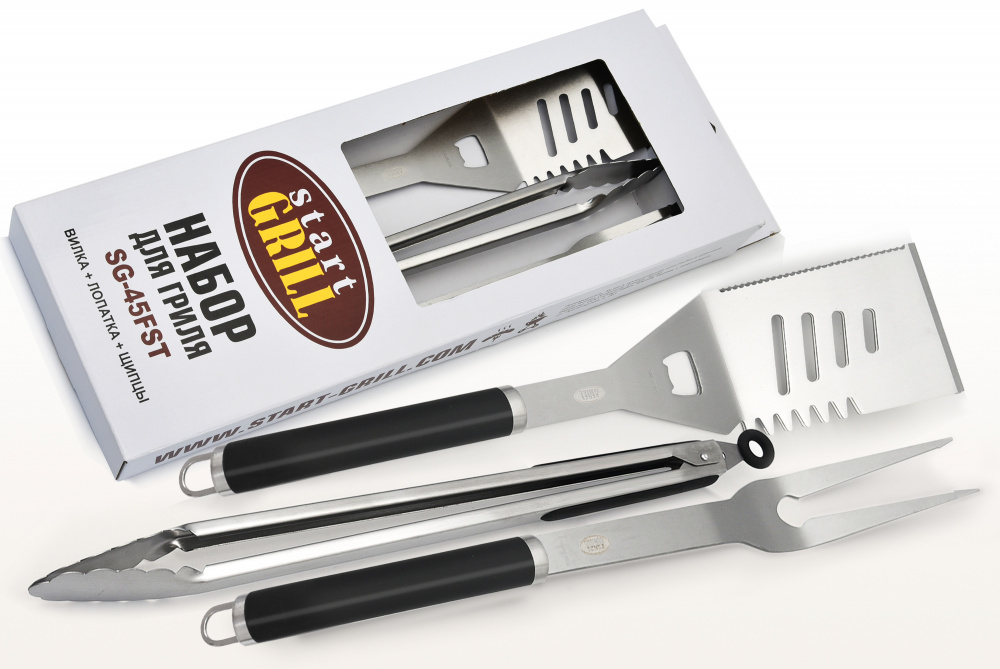 Набор для гриля (в коробке: лопатка, вилка, щипцы)