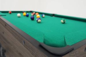 Бильярд BFG Compact Moby 4 (Анкор) (Пул, анкор/черный (ЛДСП), ЛДСП_16, Manchester 45 Yellow green ш1,98м, Х/б сетка)
