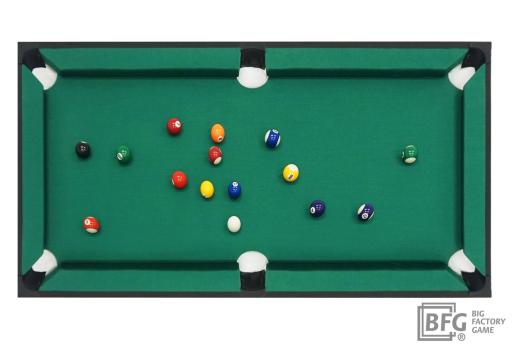 Бильярд BFG Compact Moby 4 (Анкор) (Пул, анкор/черный (ЛДСП), ЛДСП_16, Manchester 45 Yellow green ш1,98м, Х/б сетка)