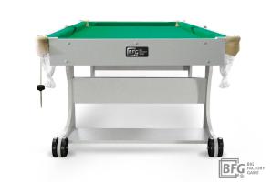 Бильярд BFG Compact Light 5 (Серый) (РП, серый (ЛДСП), ЛДСП_16, Manchester 45 Yellow green ш1,98м, Х/б сетка)