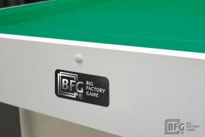 Бильярд BFG Compact Light 5 (Серый) (РП, серый (ЛДСП), ЛДСП_16, Manchester 45 Yellow green ш1,98м, Х/б сетка)