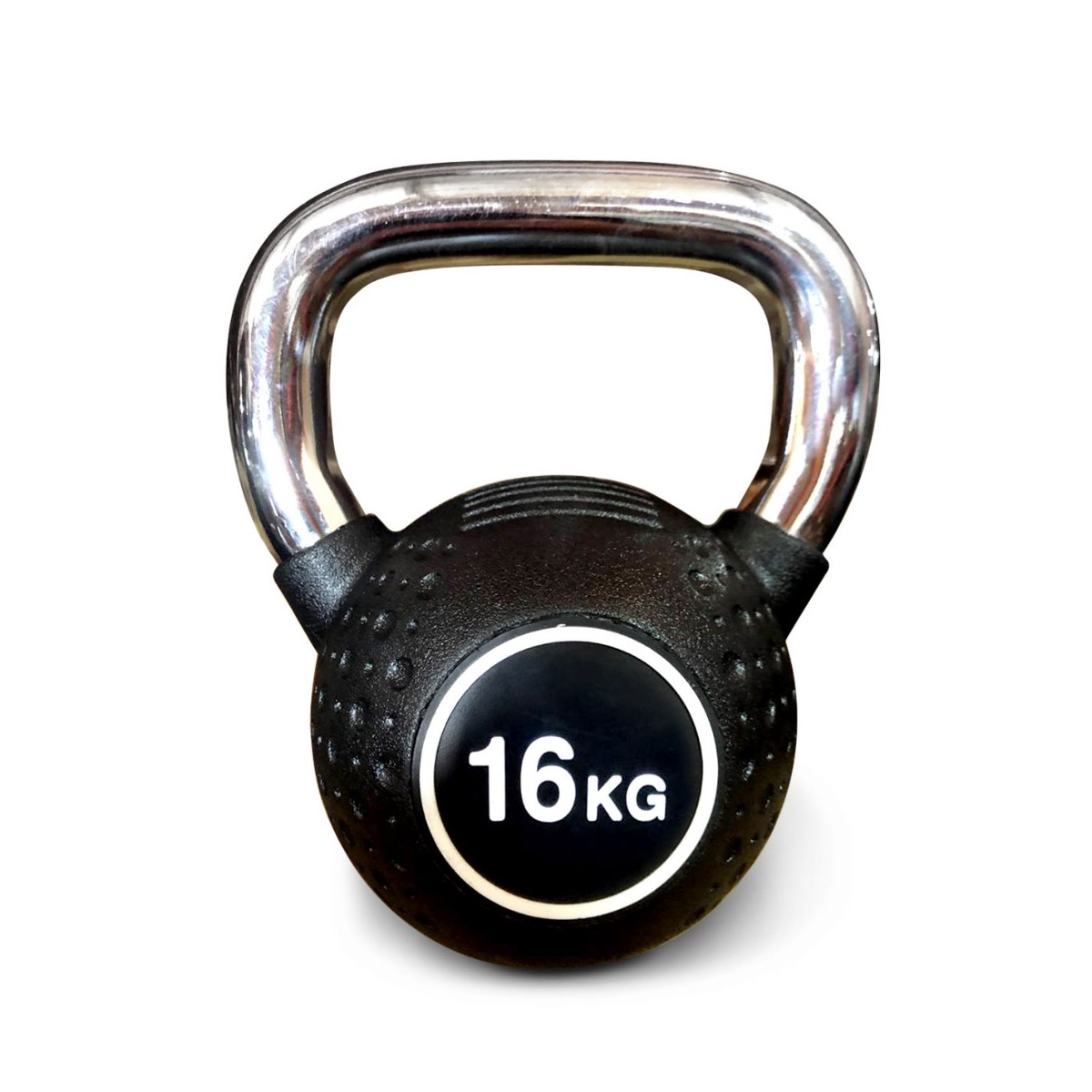 Гиря полиуретановая с хромированной ручкой Protrain KB2015-16