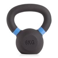 Гиря чугунная с цветным кольцом 6 кг (модель: К-3) VictoryFit VF-KCR060