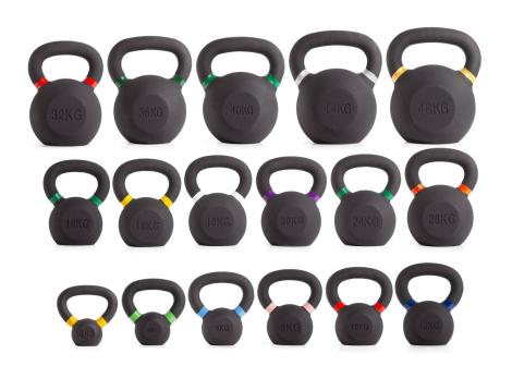Гиря чугунная с цветным кольцом 2 кг (модель: К-3) VictoryFit VF-KCR020