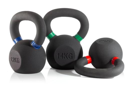Гиря чугунная с цветным кольцом 2 кг (модель: К-3) VictoryFit VF-KCR020