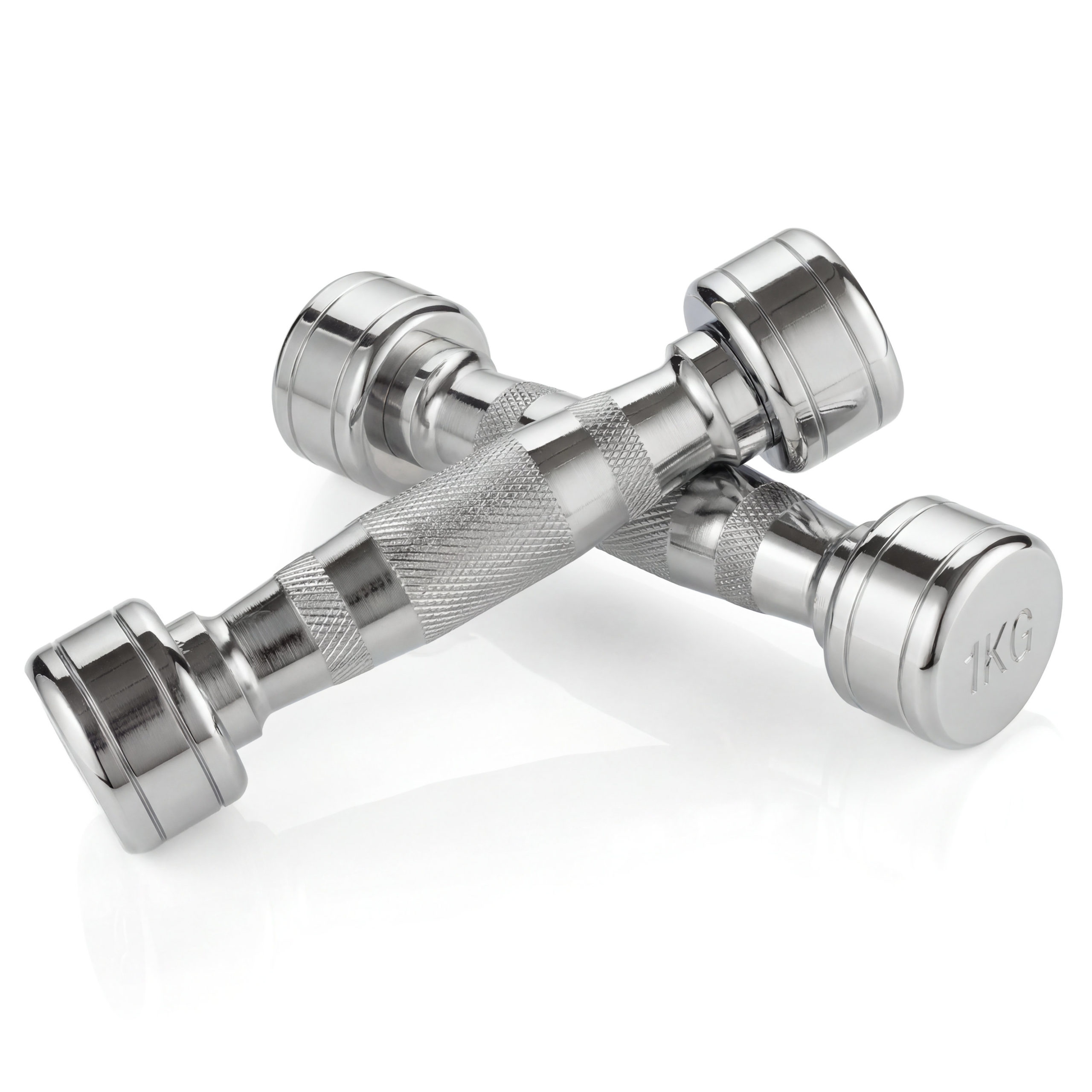 Гантель хром 1 кг (2 штуки) VictoryFit VF-CR010-2