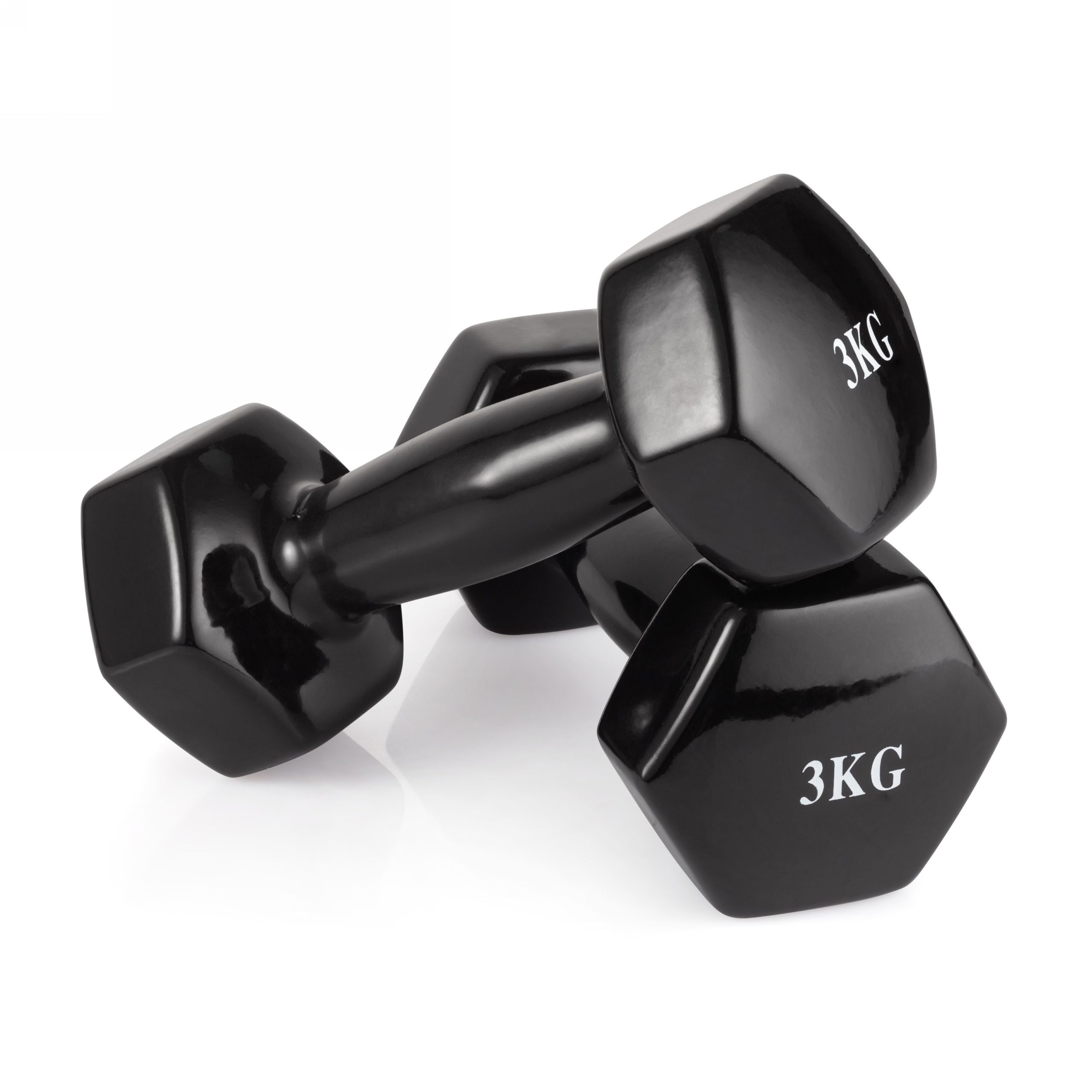 Гантель неразборная 3 кг. винил (2 штуки) VictoryFit VF-DV030-2