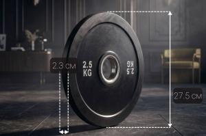 Диск бамперный 51 мм, обрезиненный 2,5 кг, VictoryFit VF-D51025