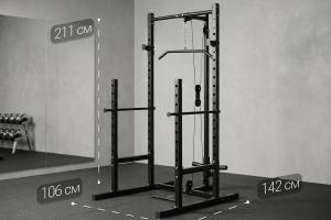 Стойка для полуприседаний с верхним и нижним блоком VictoryFit VF-B2017