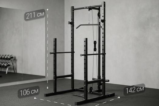 Стойка для полуприседаний с верхним и нижним блоком VictoryFit VF-B2017