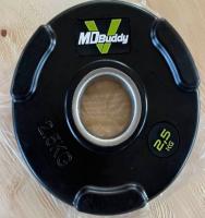 Диск обрезиненный тренировочный с тройным хватом MD Buddy MD1018 2,5кг