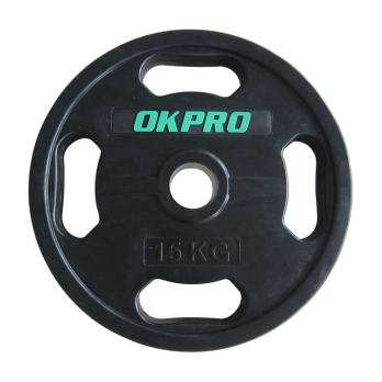Диск обрезиненный с хватами 2,5 кг OKPRO OK2009E