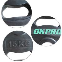Диск обрезиненный с хватами 5 кг OKPRO OK2009E