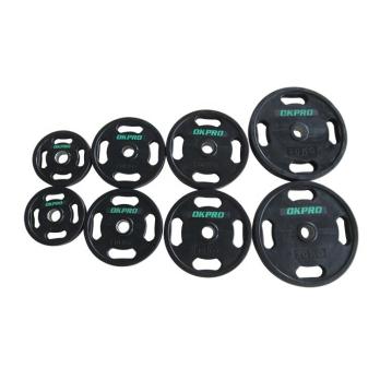 Диск обрезиненный с хватами 5 кг OKPRO OK2009E