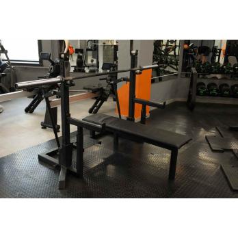 Скамья для жима олимпийская домкратная / стойка для приседаний IPF Gymmaster SS-27