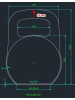 Гиря соревновательная OKPRO OK1010 6 кг