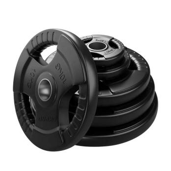 Диск обрезиненный тренировочный с тройным хватом OKPRO OK2005 5 кг