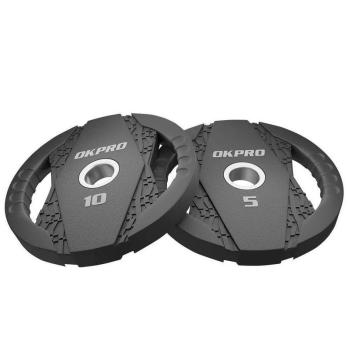 Диск обрезиненный тренировочный с двойным хватом OKPRO OK2005C 2,5 кг