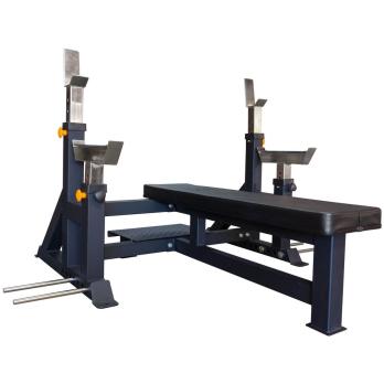 Скамья для жима лежа со страховочными упорами OKPRO OK9136B