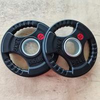 Диск обрезиненный с тройным хватом Gymmaster ANA-008 2,5кг