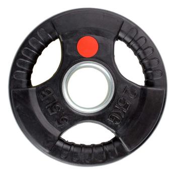 Диск обрезиненный с тройным хватом Gymmaster ANA-008 2,5кг