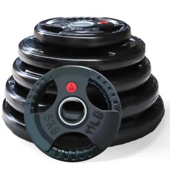 Диск обрезиненный с тройным хватом Gymmaster ANA-008 5кг