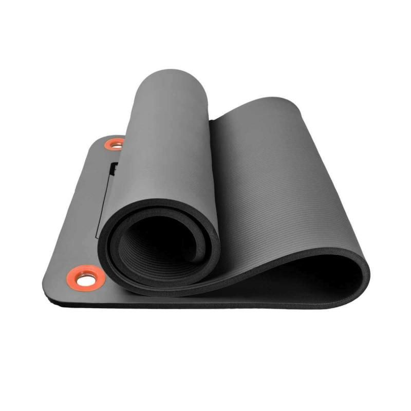 Коврик для пилатеса (материал NBR) MD Buddy MD9004 серый