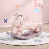 Лошадка-качалка-беговел UNIX Kids розовый