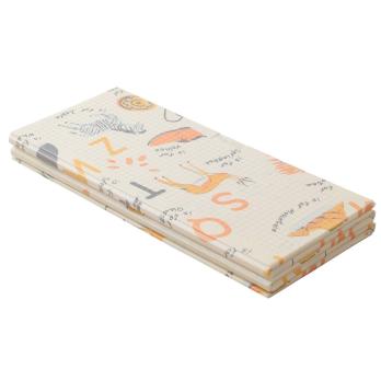 Игровой коврик складной UNIX Kids Learning / Познания 120x150 см бежевый