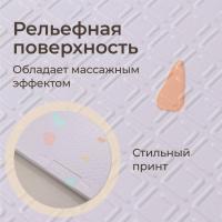 Игровой коврик складной UNIX Kids Simple / Простой 120x150 серый