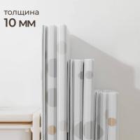 Игровой коврик складной UNIX Kids Circles / Круги 120x150 см серый