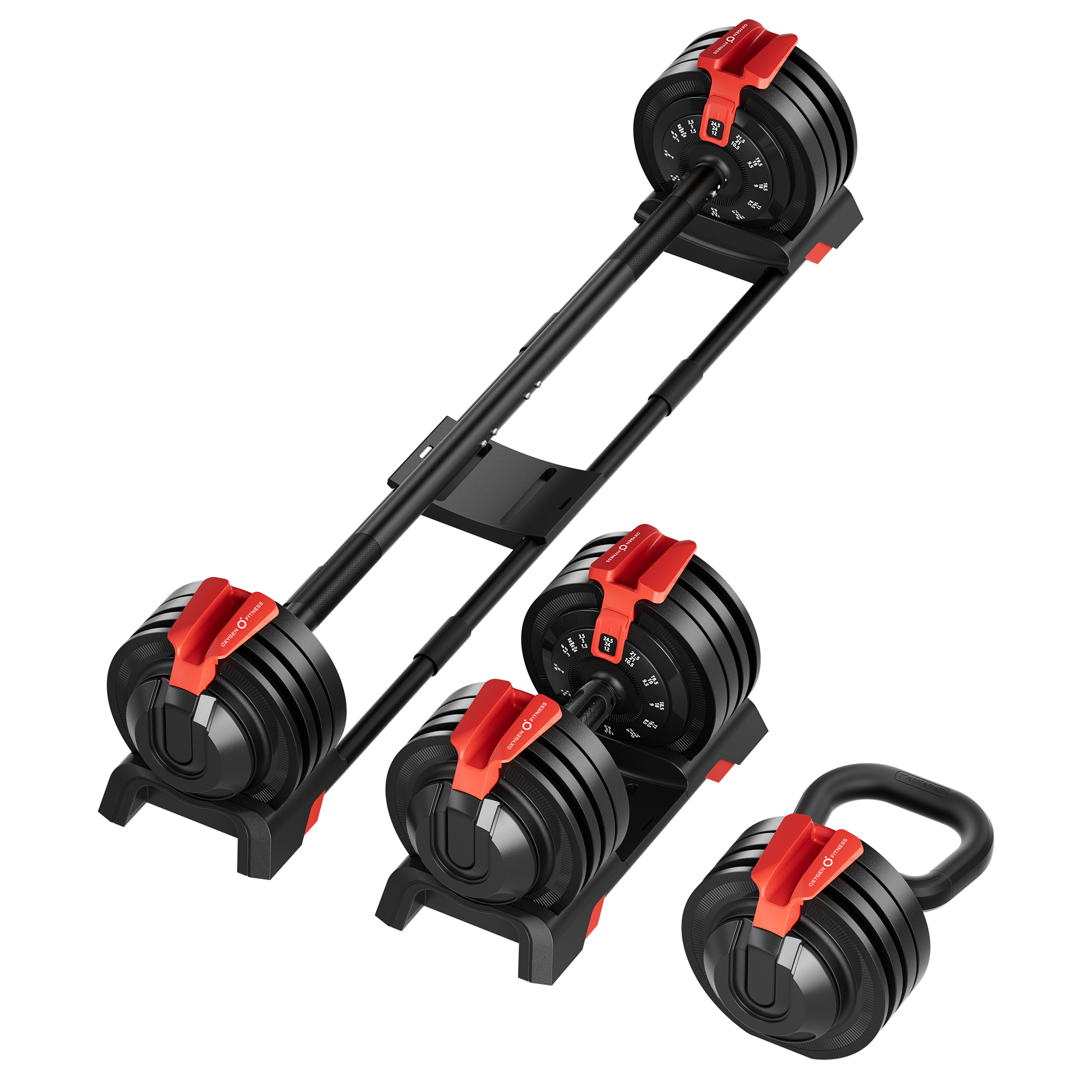 Штанга регулируемая многофункциональная 3 в 1 OXYGEN FITNESS XCROSS 24 кг